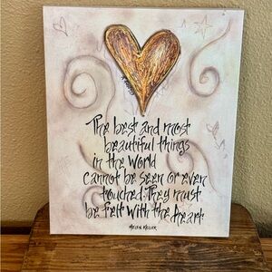 Canvas Wall Art - Helen Keller
Quote Inspirational